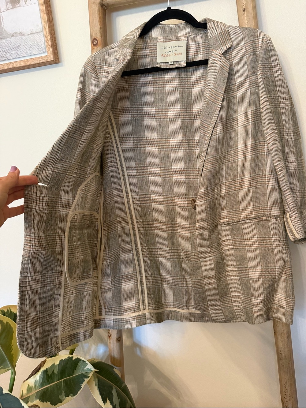 🇮🇹 Alessia Santi linen blazer